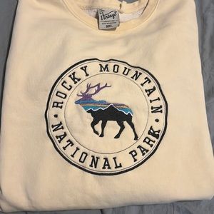 Yellow Rocky Mountain National Park Crewneck